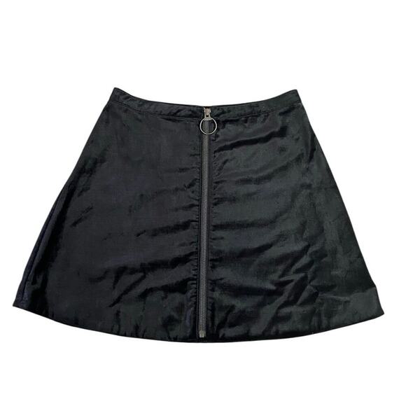 Free People One & Only Fit & Flare Velvet Mini Skirt - 2 - Picture 1 of 4